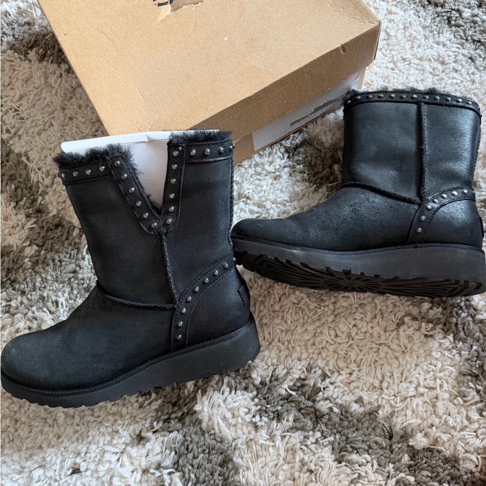 UGG Black Studded Winter Boots
